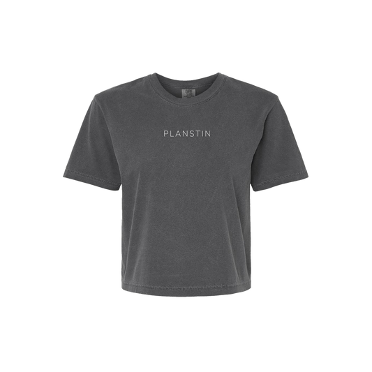 Planstin Women's Boxy Tee (Pepper)