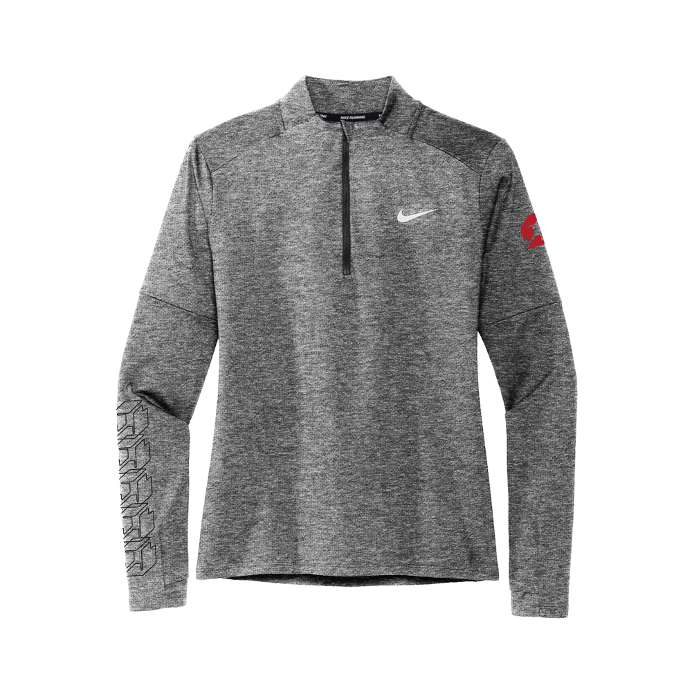 Planstin x Nike DRI-FIT Women's 1/2 Zip Long Sleeve (Black Heather)