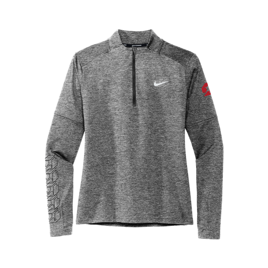 Planstin x Nike DRI-FIT Women's 1/2 Zip Long Sleeve (Black Heather)
