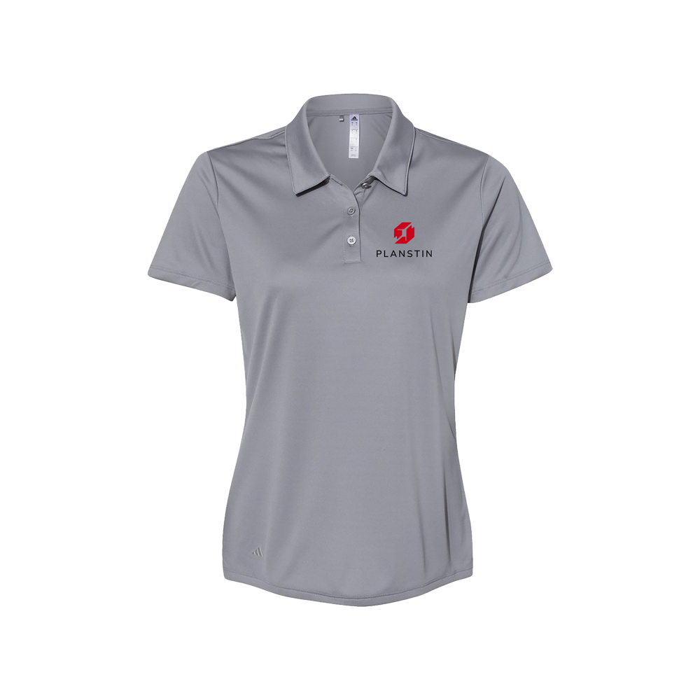 Planstin x Adidas Women's Performance Polo (Gray)