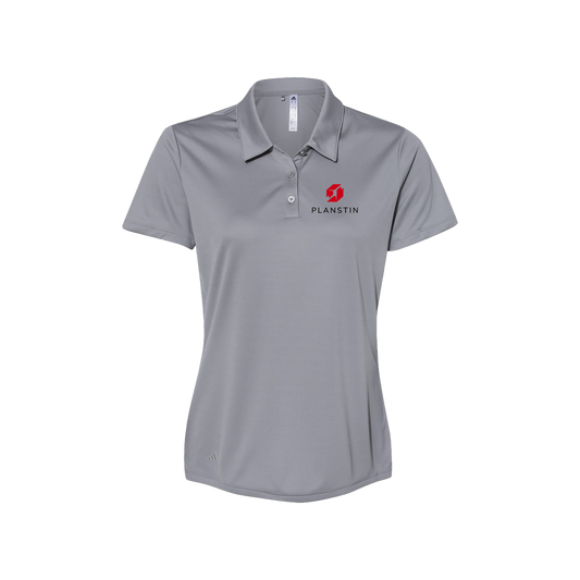 Planstin x Adidas Women's Performance Polo (Gray)