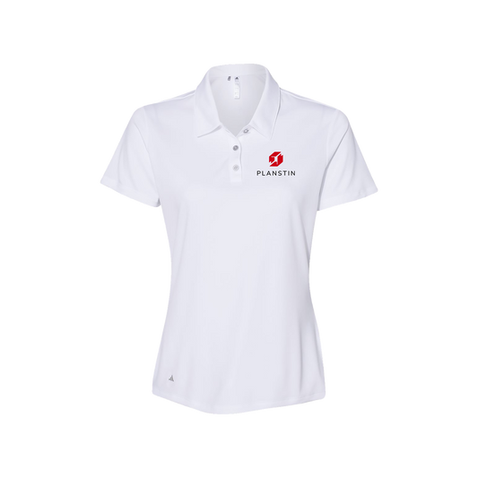 Planstin x Adidas Women's Performance Polo (White)