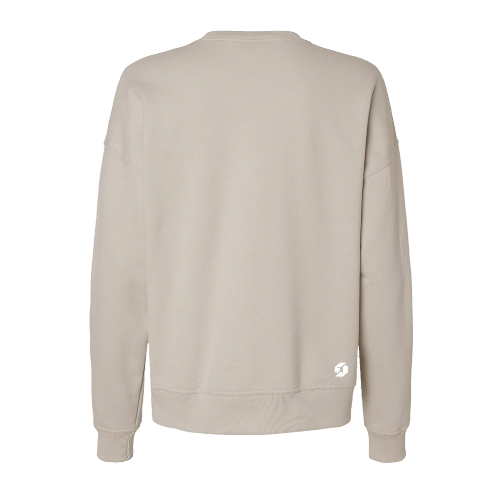 Planstin x Champion Women's Powerblend Crewneck Sweatshirt (Sand)