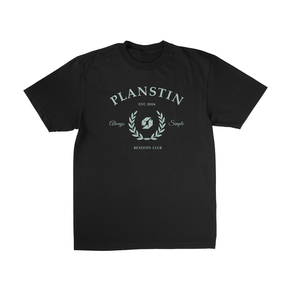 Planstin Club Short Sleeve T-shirt (Black)