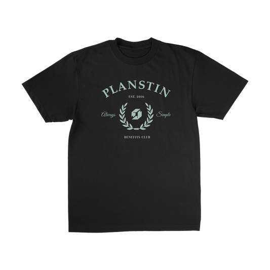 Planstin Club Short Sleeve T-shirt (Black)