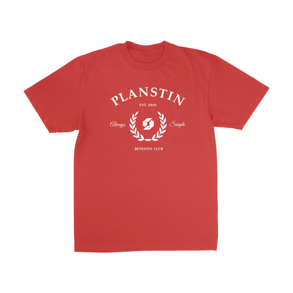 Planstin Club Short Sleeve T-shirt (Red)