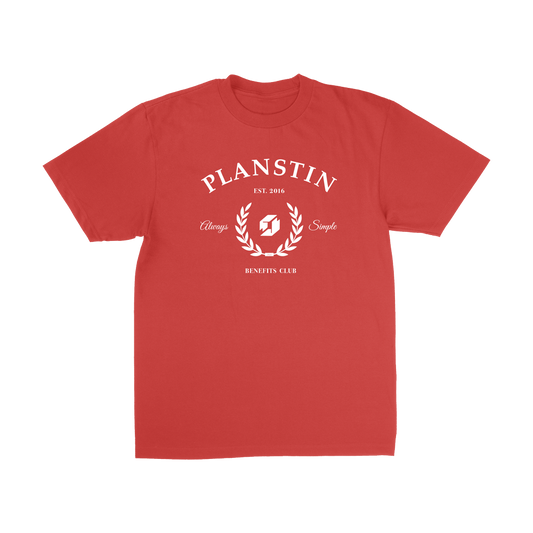 Planstin Club Short Sleeve T-shirt (Red)