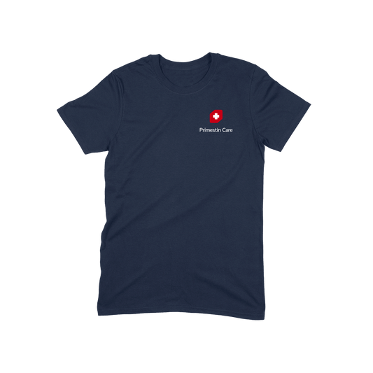 Primestin Front and Back Short Sleeve T-Shirt (Navy)