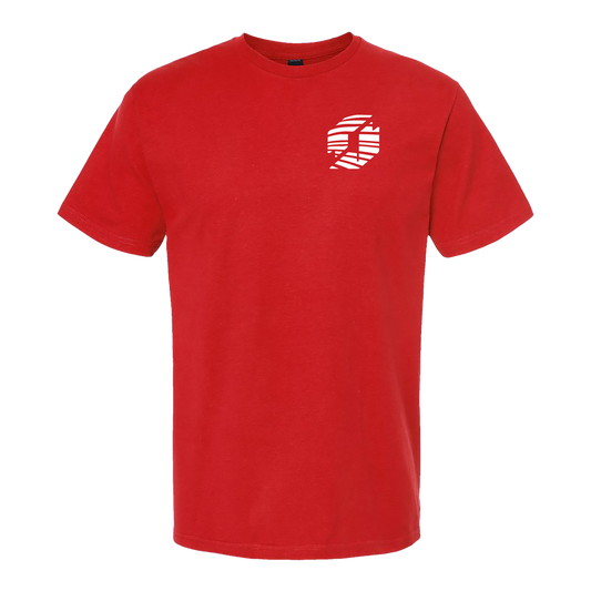 Planstin Rock Wave Short Sleeve T-Shirt (Red)
